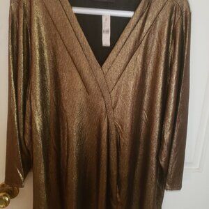 Goldtone Blouse Dressy